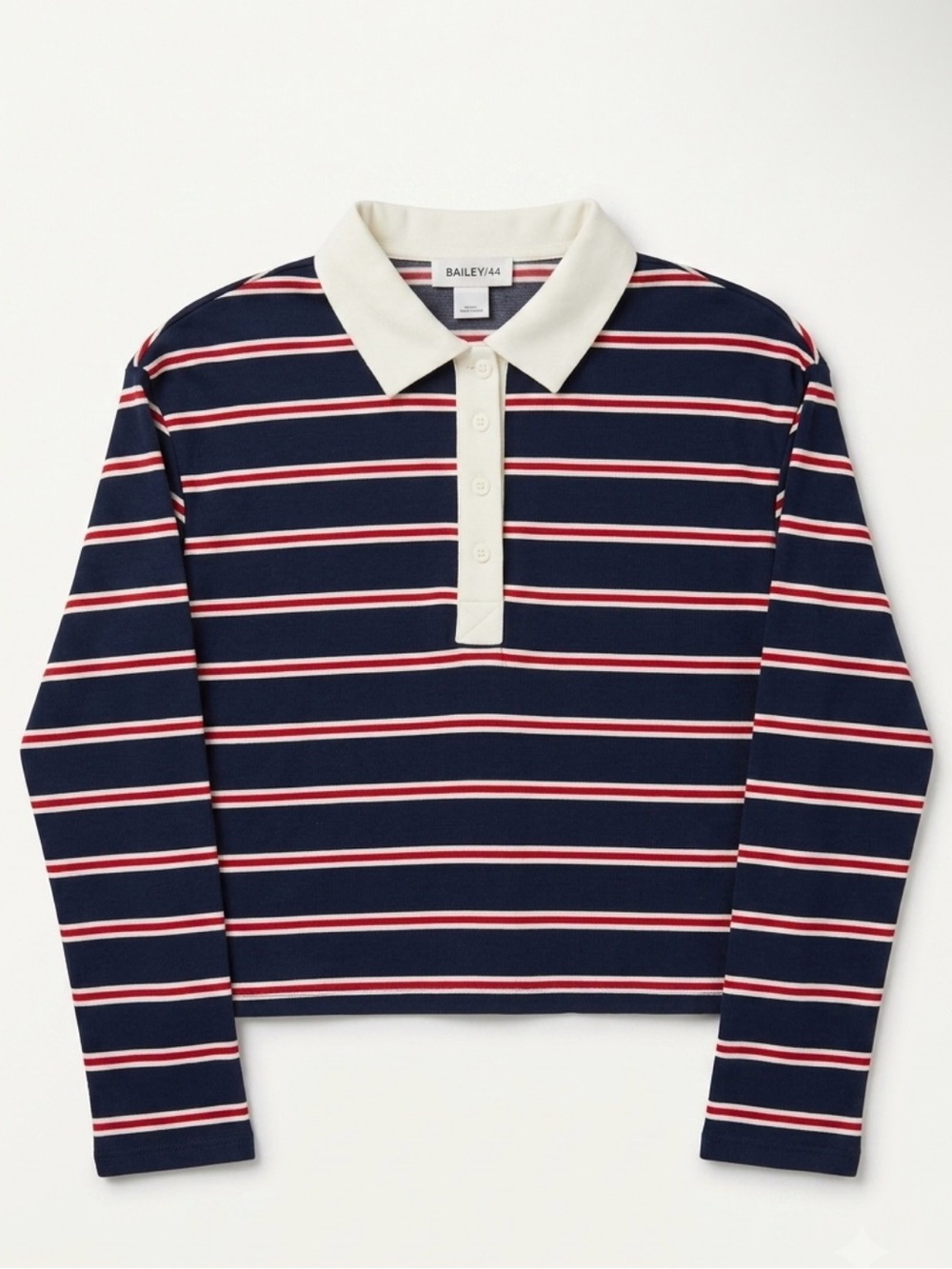 Bailey/44 Navy Striped Rugby CrombTop Size L New with Tags